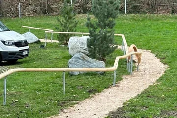 Holzkugelbahn Bild 29